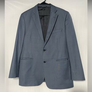 Ermenegildo Zegna Saks Fifth Avenue Navy Slim Suit Jacket Made in Italy Men 42